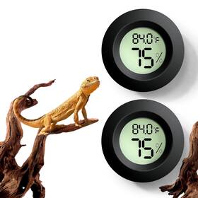 -104 313054678683 Reptile Tank Accessories 2 Pcs Thermometer And Humidity Gauge