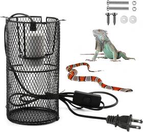 -us 445003497434 Reptile Heat Lamp Guard Ceramic Emitter Basking Heater Accesso