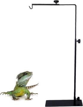 -us 744759668462 Reptile Lamp Stand Reptiles Tank Heat Adjustable 15-25 Inch Terrarium