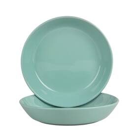 Dbl-12-sf-2 10 Strawberry Street Double Line 9.5 Inch /36 Oz Dinner Bowl Set Of 2 Seafoam