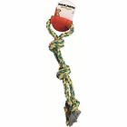 20075f  Mammoth Flossy Chews Color Twin Tug With Rubber 746772200759