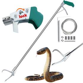 Hw-bsq-52cun-si 2win2buy 52 Inch Snake Tongs Stick With Lock Professional Grabber Tool Heavy Duty R