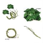614324198086 Flexible Jungle Vines Plastic Terrarium Plant Leaves Pet