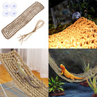 704795414782 Reptile Lizard Lounger Bearded Dragon Hammock Natural Grass