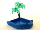 88212 Hermit Crab Dish With Palm Tree Blue 643854882127