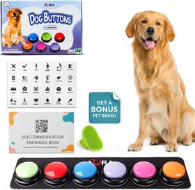 A-ura 767461944501 Dog Buttons For Communication With Mat Hd Sound Quality Talking Button Se