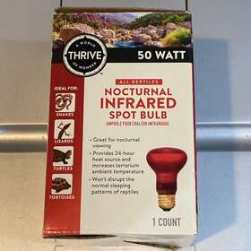 A World Thrive Of Wonder 737257844377 Nocturnal Infrared Heat Lamp/spot Bulb Reptile 100 Watt