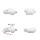 A17102300ux1177 Decorative Rocks White Plastic Egg Shell Shape Hideout Hibitat For