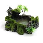 A17112700ux1592 Uxcell Resin Lifelike Tree Trunk Designed Water Dish Corner Bowl