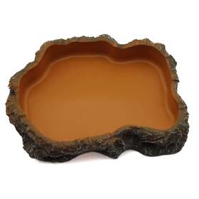 Abustle Pig 768469772875 Reptile Water Dish Resin Rock Food Feeder Bowl And T