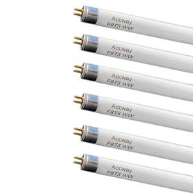 F8t5-ww Accway 6 Pack F8t5/ww 12 Linear Fluorescent Light Bulb 8w Warm White T