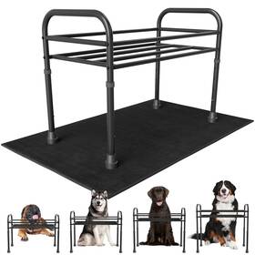 Dka00x-a Adengl Extra Large And Tall Metal Raised Dog Bowl Stand For Dogs Table St