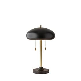 1562-21 Adesso Cap Table Lamp 23 Inch 2 X 40w Type A Not Included Black &