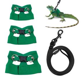 Bd001agn Aeloer Bearded Dragon Harness And Leash Set 3 Size Adjustable Soft Leather Reptile Bd001agn Aeloer Bearded Dragon Harness And Leash Set 3 Size Adjustable Soft Leather Reptile