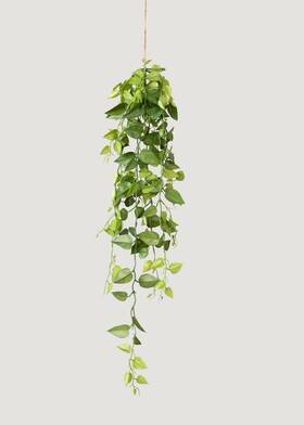Afloral 033849801729 Artificial Plants Hanging Philodendron Bush - 32 Inch