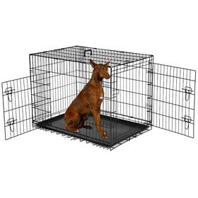 Aidoly 850068985654 48 Inch Dog Crate Cage For Extra Large Dogs With Divider Panel Metal Cag