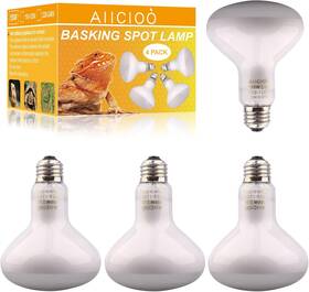 Aiicioo 445014076000 Reptile Basking Light Bulb - 150 Watt Heat 4 Pack For