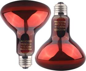 Ai-bs-150 Aiicioo Reptile Red Night Light Bulb - 150w Heat Lamp Infrared Bask