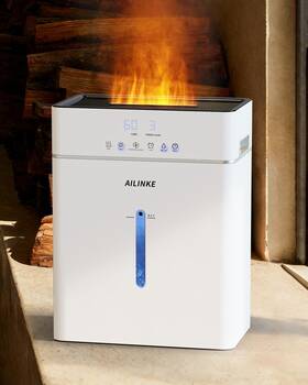 Kc-mh-2109 Ailinke Humidifiers For Bedroom Large Room 10l/2.64gal Warm And Cool Mist Humidifier