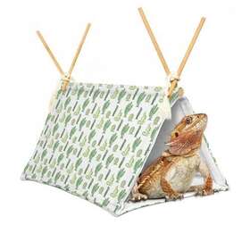 Aipush 713889620608 Bearded Dragon Tent Bedcactus Pattern Reptile Cage/hides Cactus