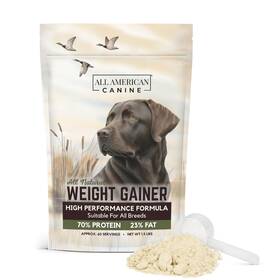 Aac-wg-60 All American Canine Dog Weight Gainer High Calorie Food Supplement And Protein Powder For