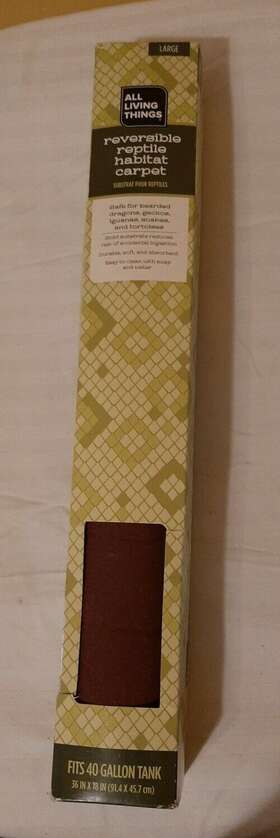 5282662 All Living Things Reptile Reversible Habitat Carpet Solid And Rock Large 36 Inch X 18