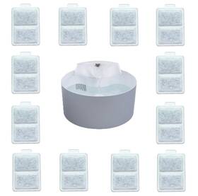 Wcs-12p Amazinpure 12x Replacement Small Water Filter Compatible With Whisker City Automatic Pet
