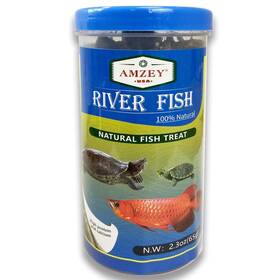 Amzey 810032071523 2.3 Oz Dried River Fish - Natural Food For Turtles Terrapins Reptiles And L