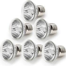Anglekai 744759949943 75w Sun Basking Lamp Bulb 6 Pack Full Spectrum Uva Uvb Reptile Heat La