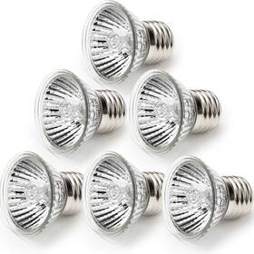 Anglekai 787794925442 75w Sun Basking Lamp Bulb 6 Pack Full Spectrum Uva Uvb Reptile Heat Bul