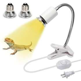 Anglekai 789609548259 Reptile Heat Lamp Adjustable Turtle Heating Light For Lizard Included