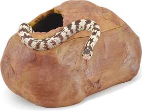 Antidious 711181371093 Snake Hide Cave For Gecko Shedding Natural Rock Look Hideout Reptiles Egg-layi