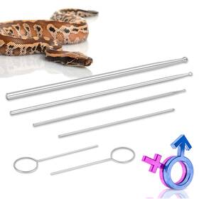 Antidious 735843091228 Snake Probes Kit Sexing Probing Gender With Round Tip And Natura