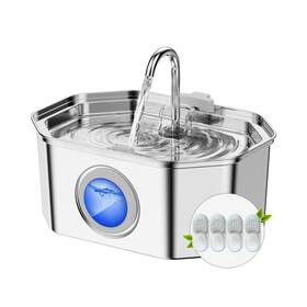 Apfss-3201 Apauk Cat Water Fountain Stainless Steel 108oz/3.2l Automatic Pet D