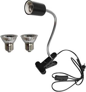 Aplayfulbee 313108321374 Reptile Heating Lamp Uva Uvb Lighting With Bracket 25w And 50w Bulbs Basking