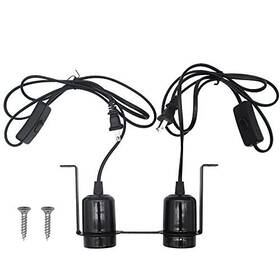 Aplayfulbee 750748826621 Dual Reptile Light Fixture Heat Lamps 2 In 1 E27 Base Uvb Fixtu