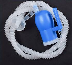 Apoesar 742354382332 1.6m/ 63inch Replacement Clear Corrugated Plastic Urine Bottle Tube For Male