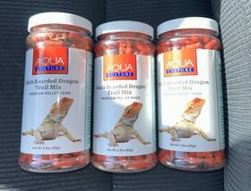 Aqua Culture 091197400179 Adult Bearded Dragon Trail Mix 2.9 Oz New Lot Of 3 Bottles Exp/1/26