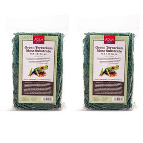 40064 Aqua Culture 2x Aquaculture Green Terrarium Moss For Reptiles 2.75oz X 2 G2b
