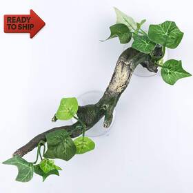 Aqua Kt 744110604474 Reptile Corner Branch Terrarium Plant Decoration With Suction Cup For A