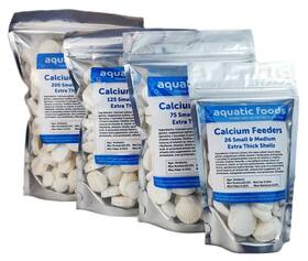 Aquatic Foods Inc. 840436737824 Calcium Feeder Small And Medium Shells. Extra Thick Shells F