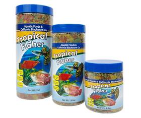 Aquatic Foods Inc. 840436738579 Premium Tropical Fish Flakes For Angel Tetras Gupp