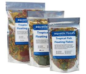 Aquatic Foods Inc. 840436740671 Tropical Fish Flakes Mix Of Krill Color Enhancing Spiru