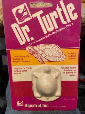 Qqq1 Aquatrol Inc. 082793354409 Dr. Turtle Slow-release Sulfa Medication Block For 15 Gallon Tank New