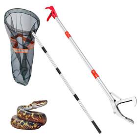 Stn001 Aqwxc Snake Grabber Tool 50ftft Folding Tongs With 72ftft Detachable Sta