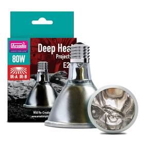 Arcadia 060127655458 Deep Heat Emitter 80watt For Reptile Enclosures