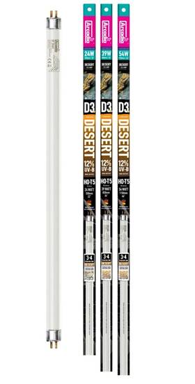 Fd3p24t5 Arcadia 2 Pack - T5 Tube 24watt 12% Uvb Inch Desert 550mm Length