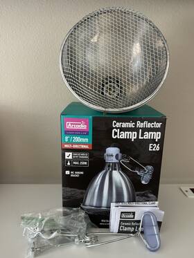 Rarm160z Arcadia Ceramic Reflector Clamp Lamp E26 8 Inch /200mm Max 250w