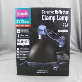 Rarmg160z Arcadia Ceramic Reflector Lamp E26 8 Inch Multi-directional 250w Graphite Grey New