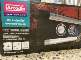 Rartz1z Arcadia Thermalzoopro 2 X Prot5 D3 6% Uvb Heat Reptile Fixture